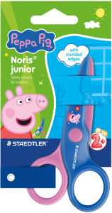 STAEDTLER Bastelschere Noris junior Peppa, rund, blau/rosa