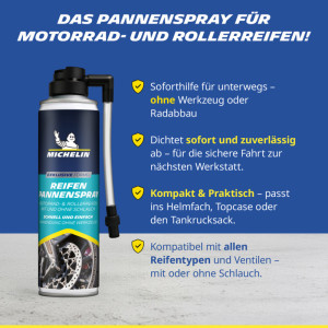 MICHELIN Spray anticrevaison, 200 ml