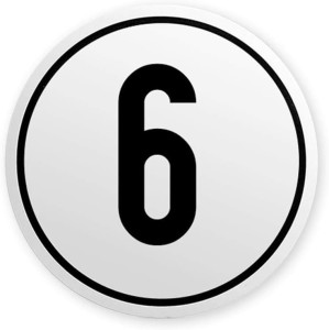 IWH Geschwindigkeitsschild 20 km/h, selbstklebend