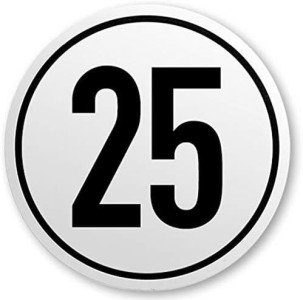 IWH Geschwindigkeitsschild 20 km/h, selbstklebend