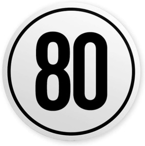 IWH Geschwindigkeitsschild 60 km/h, selbstklebend