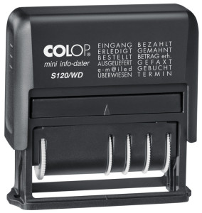 COLOP Wortbandstempel Mini-Info-Dater S 120/WD, schwarz