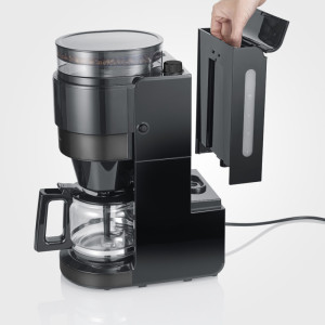 SEVERIN Cafetière électrique avec moulin KA 4830, noir