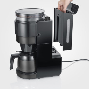 SEVERIN Cafetière électrique avec moulin KA 4831, noir