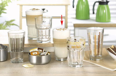Esmeyer Leonardo Latte-Macchiato-Glas SOLO, 400 ml