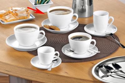 Esmeyer Tasse BISTRO, set de 6, blanc