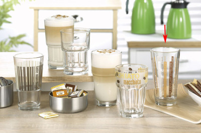 Esmeyer Latte-Macchiato-Glas LINES, 370 ml