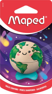 Maped Taille-crayon PLANET, métallique, carte blister