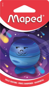 Maped Taille-crayon PLANET, métallique, carte blister