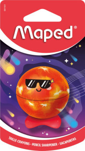Maped Taille-crayon PLANET, métallique, carte blister