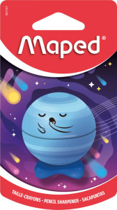 Maped Taille-crayon PLANET, métallique, carte blister