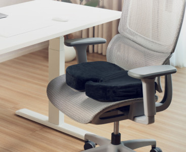 LogiLink Orthopädisches Sitzkissen, schwarz