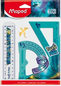 Maped Kit de géometrie Twist'n Flex DRAGON, 3 pièces