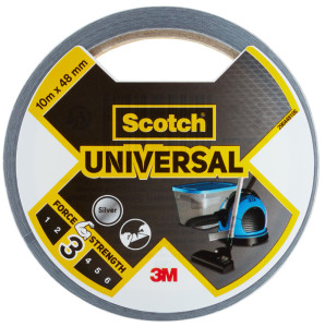 Scotch Ruban adhésif toilé universel 2904, 48 x 10 m, argent