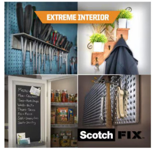 Scotch-FIX Ruban adhésif double face pour intérieur, 1,8 m