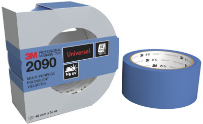 3M Ruban de masquage universel 2090, 30 mm x 50 m, bleu