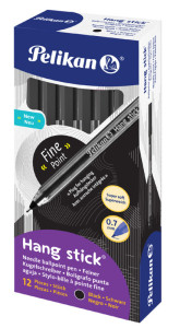 Pelikan Stylo à bille Hang Stick, 0,7 mm, noir
