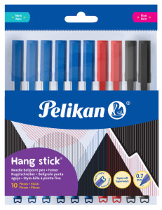 Pelikan Stylo à bille Hang Stick, 0,7 mm, sachet de 10