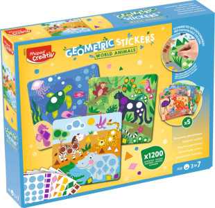 Maped Creativ Kit gommettes géométriques ANIMAUX DU MONDE