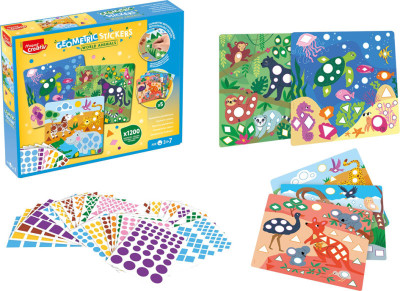Maped Creativ Kit gommettes géométriques ANIMAUX DU MONDE
