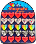 WEDO Aimant en forme de coeur, en verre, tableau de 25