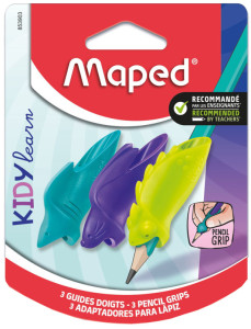 Maped Guide-doigt KIDY learn, motifs d'animaux, blister de 3