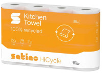 satino by wepa Essuie-tout HiCycle, 3 couches, extra blanc satino by wepa Essuie-tout HiCycle, 3 couches, extra blanc