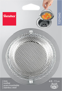 metaltex Filtre d'évier, diamètre: 113 mm, acier inoxydable