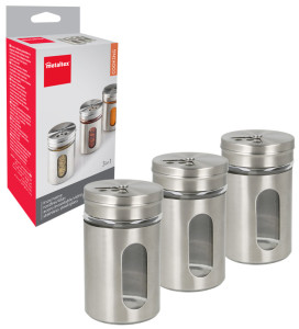 metaltex Saupoudreuse à épices Shake Line, set de 3