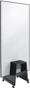 sigel Tableau blanc mobile Meet up, blanc/noir