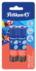 Pelifix Bâton de colle PELIFIX, 10 g, blister de 2