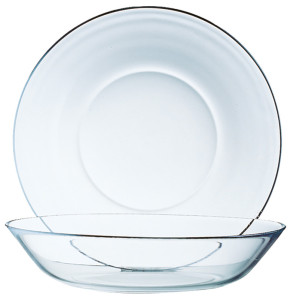 Esmeyer Arcoroc Assiette creuse en verre COSMOS, 140 mm