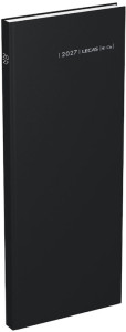 LECAS Agenda journalier Long Euros Cents, 2027, noir