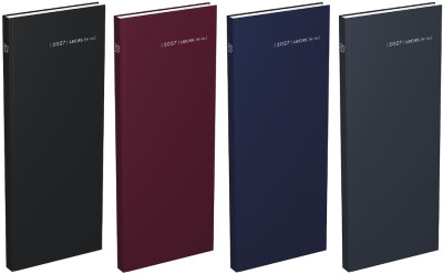 LECAS Agenda journalier Long Euros Cents, 2027, noir