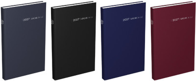 LECAS Agenda journalier Couronne EURO/Cent, 2027, noir