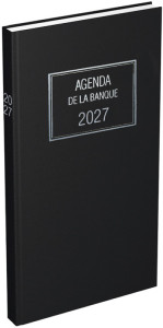 LECAS Agenda de la Banque Long 2027, 150 x 340 mm, 2 volumes