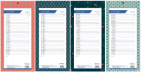 LECAS Calendrier mural long, 160 x 330 mm Graphics, 2027