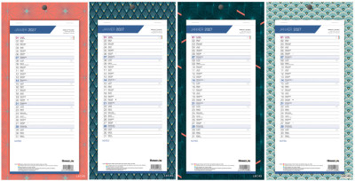 LECAS Calendrier mural long, 160 x 330 mm Graphics, 2027