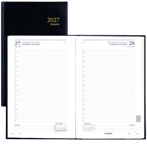 brepols Agenda Carré 1 jour Saturnus Basic 0.015, 2027, noir