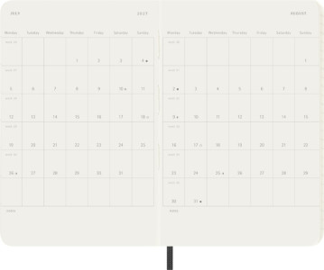 MOLESKINE Taschenkalender 2026/2027, 18 Monate, P/A6,schwarz