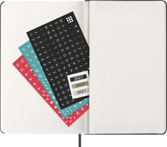 MOLESKINE Buchkalender 2027, Tage, L/A5, Hardcover, blau