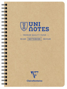 Clairefontaine Spiralbuch UNI NOTES, DIN A5, kariert
