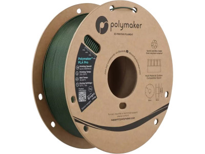 Polymaker PLA PRO 1,75mm HS TOUGH METAL GREEN 1kg POLYMAKER 3D FILAMENT