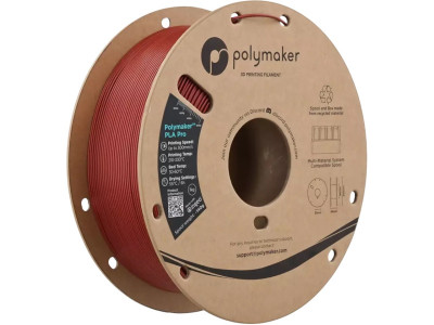 Polymaker PLA PRO 1,75mm HS TOUGH MET DARK RED 1k POLYMAKER POLYLITE 3D FILAMENT
