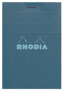 RHODIA Bloc agrafé No. 11, A7, quadrillé 5x5, prune