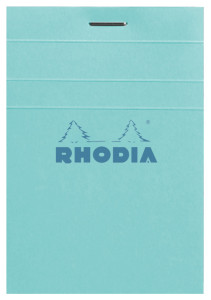 RHODIA Bloc agrafé No. 11, A7, quadrillé 5x5, prune