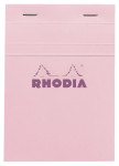 RHODIA Bloc agrafé No. 13, A6, quadrillé 5x5, prune