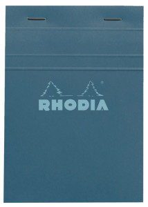 RHODIA Bloc agrafé No. 13, A6, quadrillé 5x5, prune