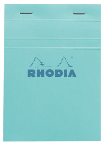 RHODIA Bloc agrafé No. 13, A6, quadrillé 5x5, prune