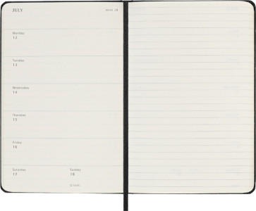MOLESKINE Taschenkalender 2026/2027, 18 Monate, P/A6,hellrot